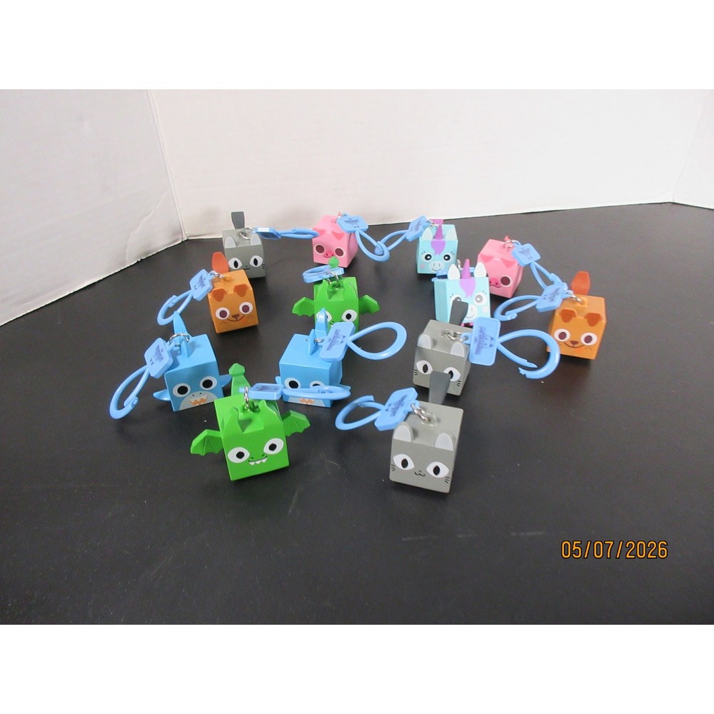 Pet Simulator X Mystery Pet Clip-On Hangers Roblox Lot of 13 Figures No Codes